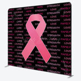 Lofaris Pink Breast Awareness Month Square Tension Backdrop